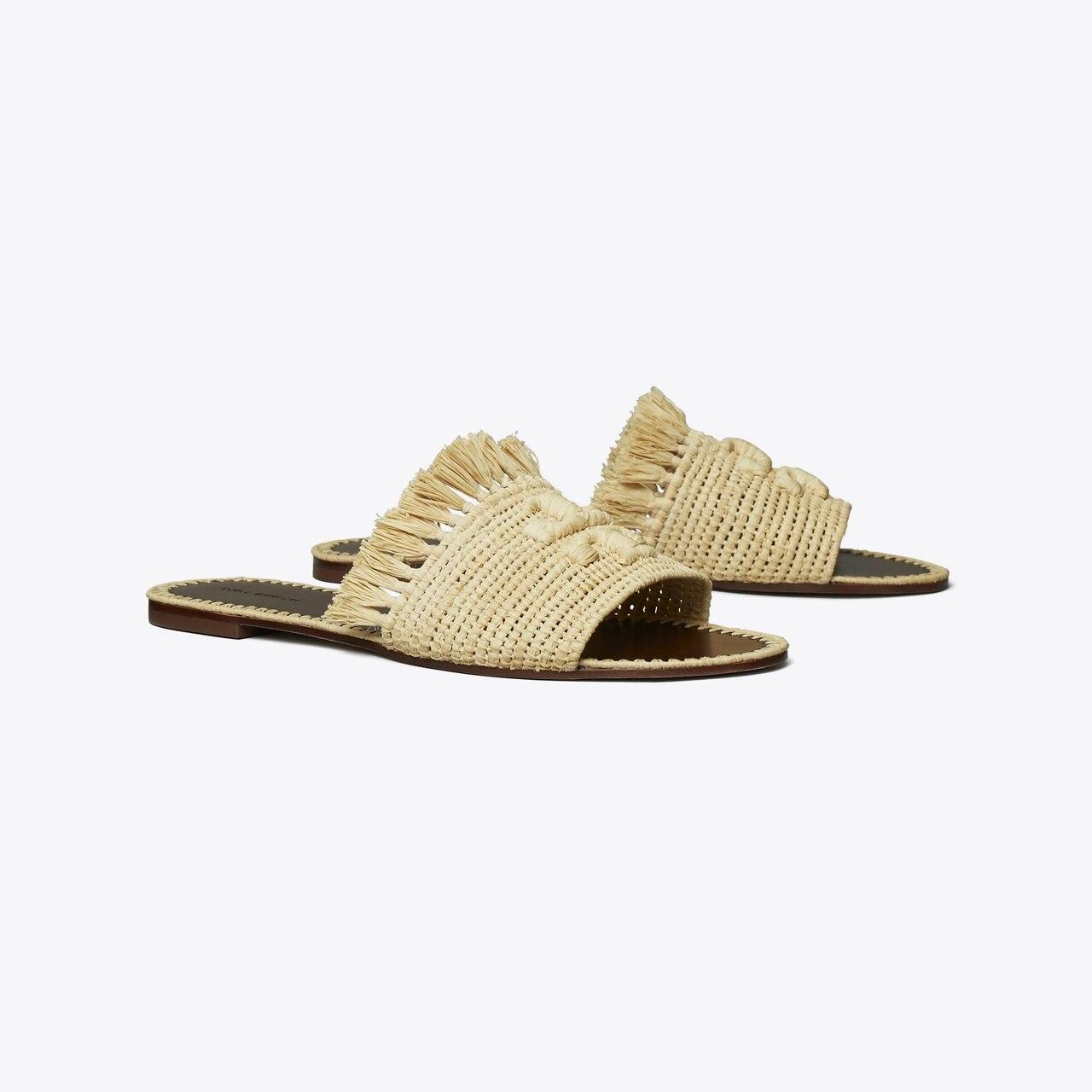 Eleanor Raffia Slide Product Image