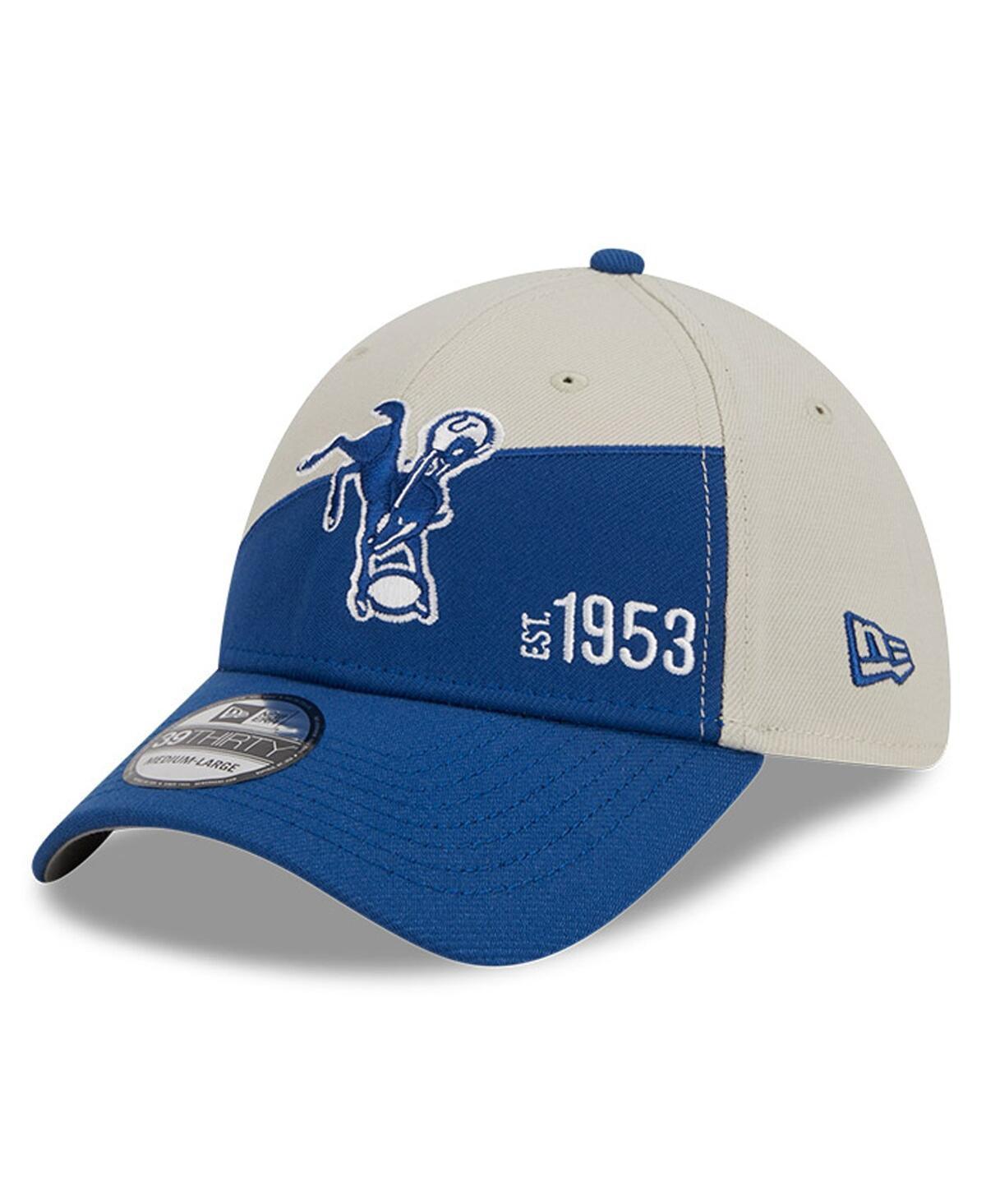 Mens New Era Cream Indianapolis Colts 2023 Sideline Historic 39THIRTY Flex Hat - Cream Product Image