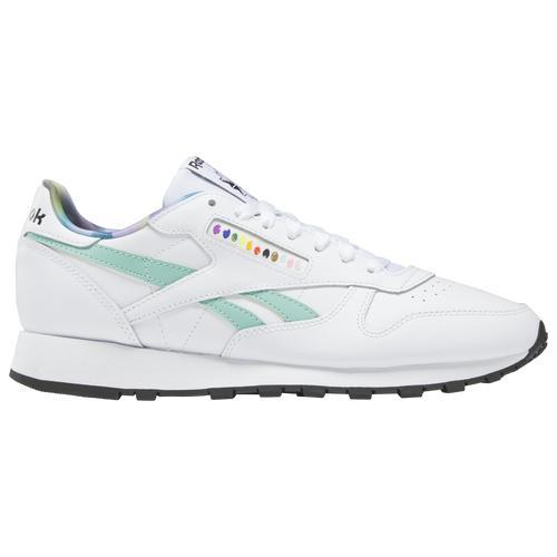 Reebok Mens Classic Leather - Running Shoes Ftwr White/Semi Classic Teal/Ftwr White Product Image