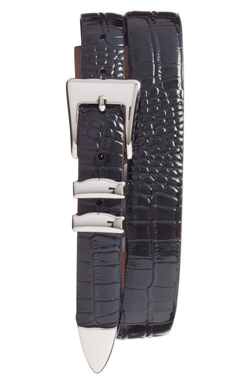 Torino Leather Company Italian Alligator Embossed Leather Belt Product Image