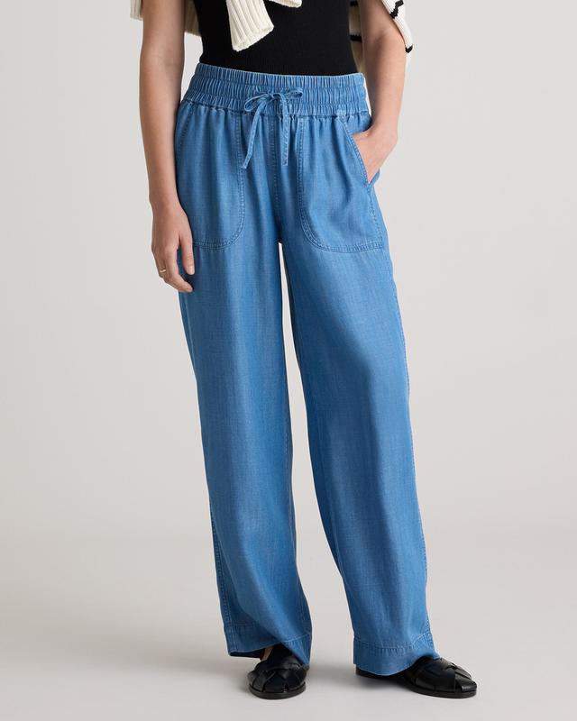 Pull-On Tencel Chambray Pants Product Image