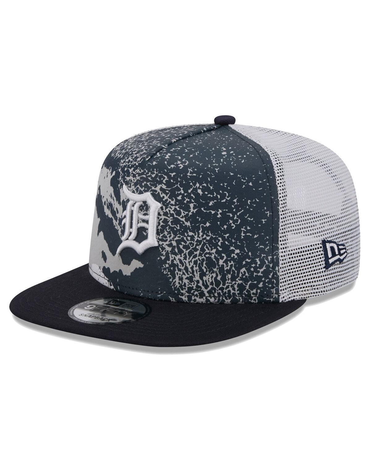 Mens New Era Navy Detroit Tigers Court Sport 9FIFTY Snapback Hat, TGR Blue Product Image