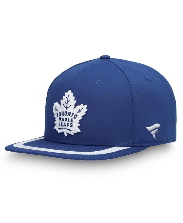 Mens Fanatics Branded Blue/White Toronto Maple Leafs 2020 NHL Draft Authentic Pro Snapback Adjustable Hat Product Image