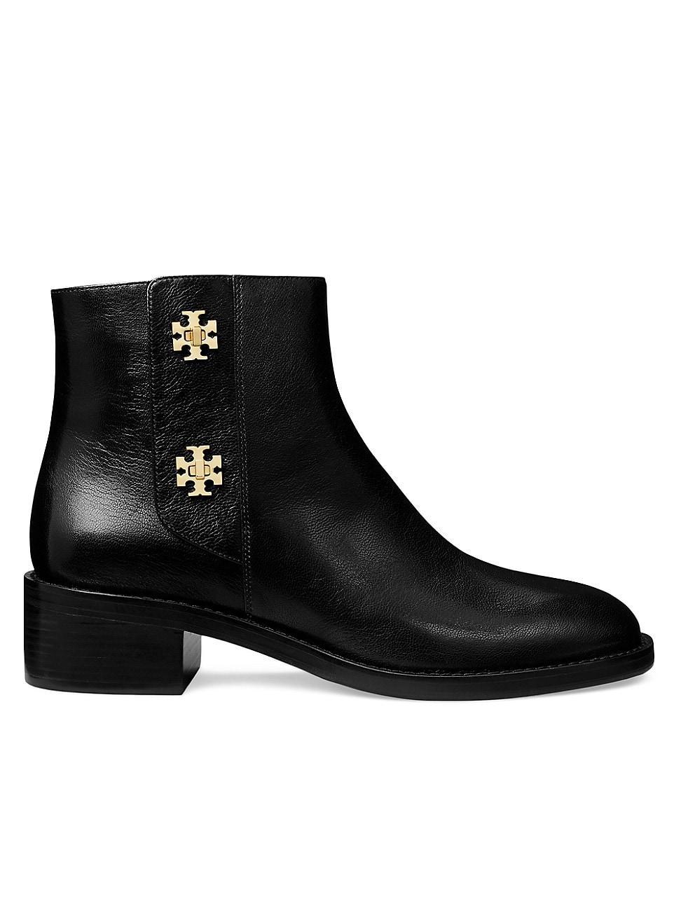 Womens T-Lock Leather Ankle Boots product image