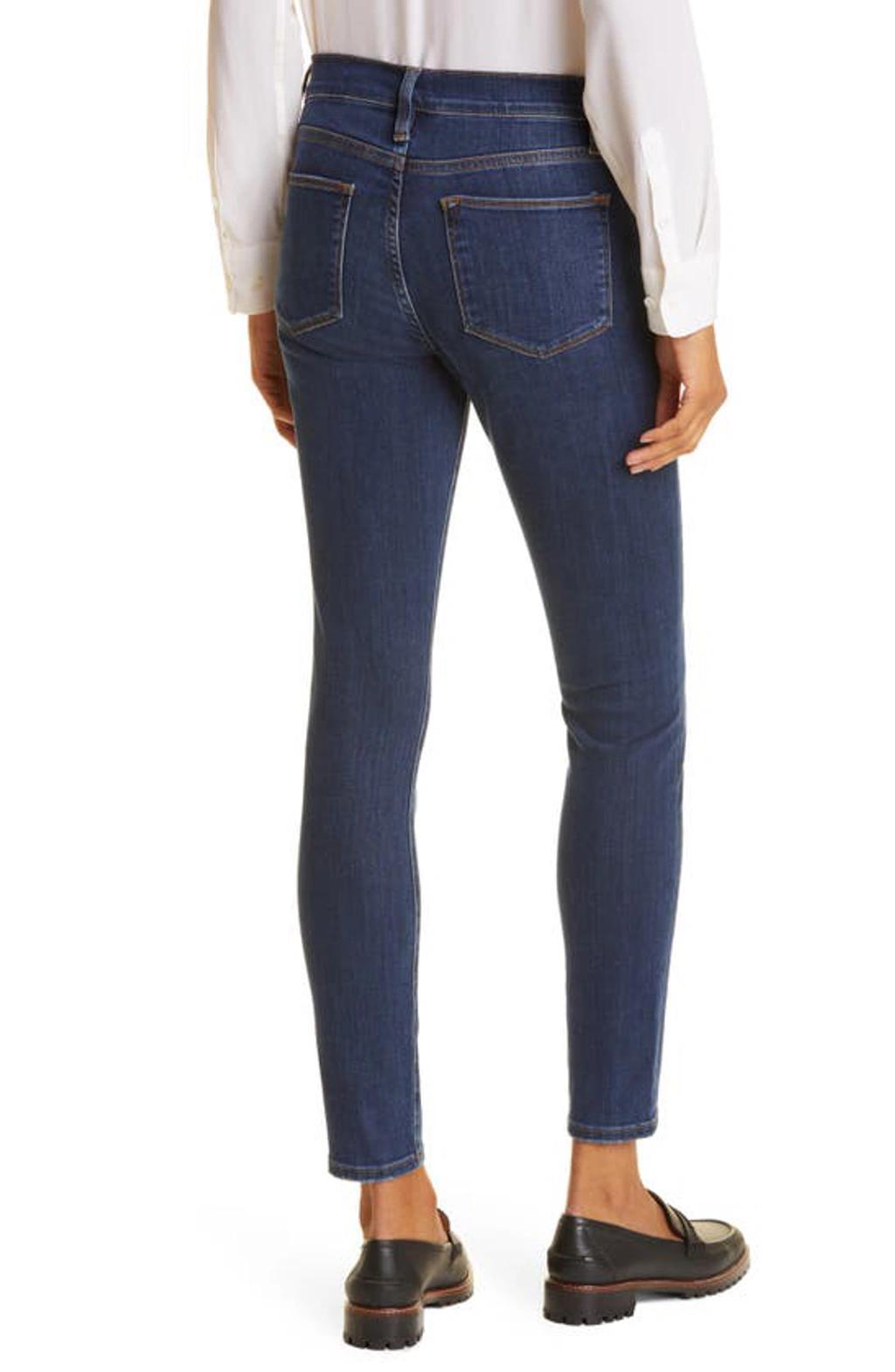 FRAME Le High Skinny Distressed High-rise Skinny Jeans In Dublin Product Image