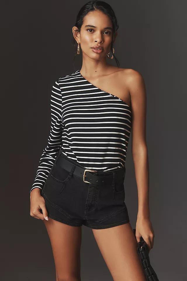 Grey Lab One-Shoulder Striped Top Product Image