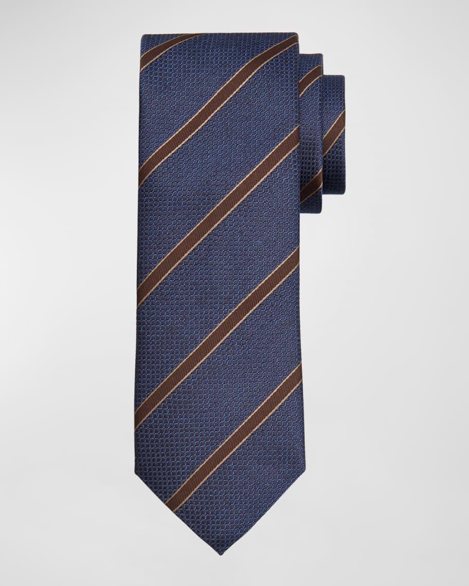 Men's Silk Regimental Stripe Tie Product Image