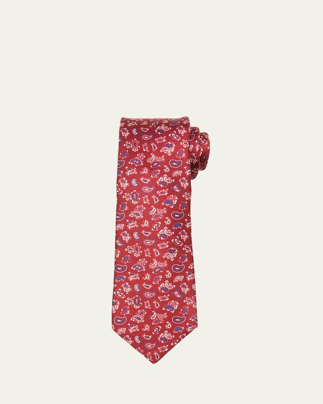 Mens Paisley Silk Tie Product Image