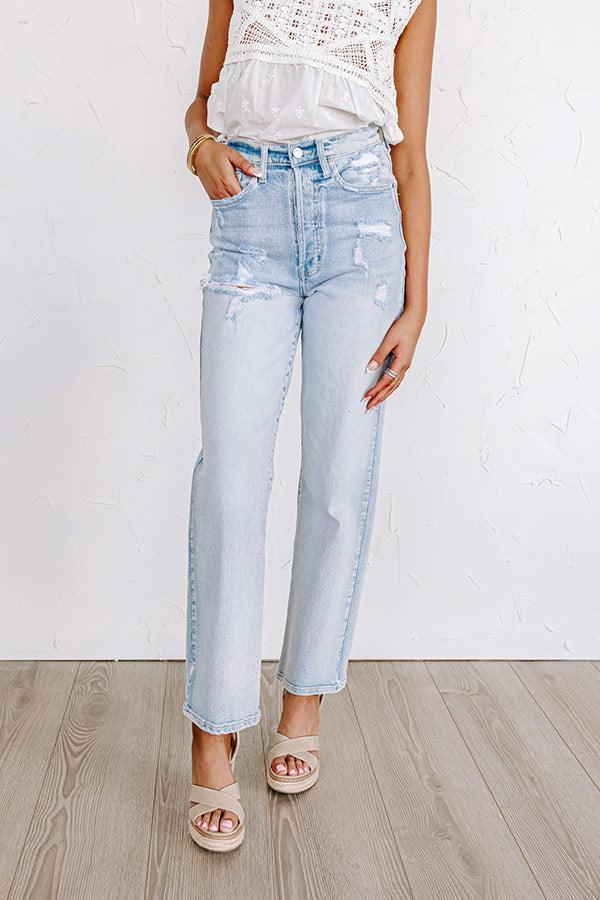 The Caylynn High Waist Distressed Jean Product Image