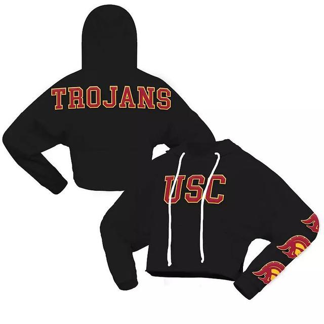 Womens Spirit Jersey USC Trojans Oversized Cropped Pullover Hoodie Product Image