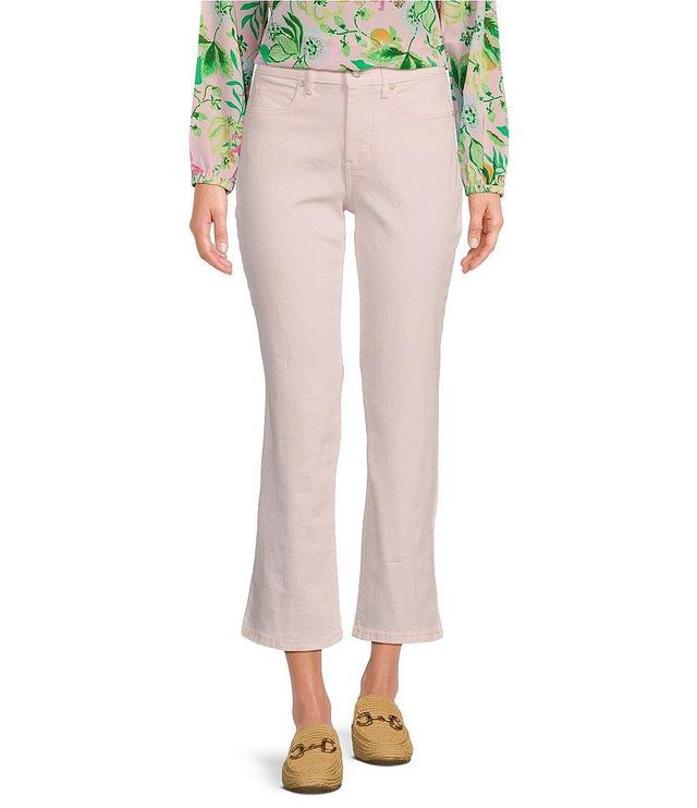 Lilly Pulitzer Annet High Rise Crop Flare Denim Jeans Product Image