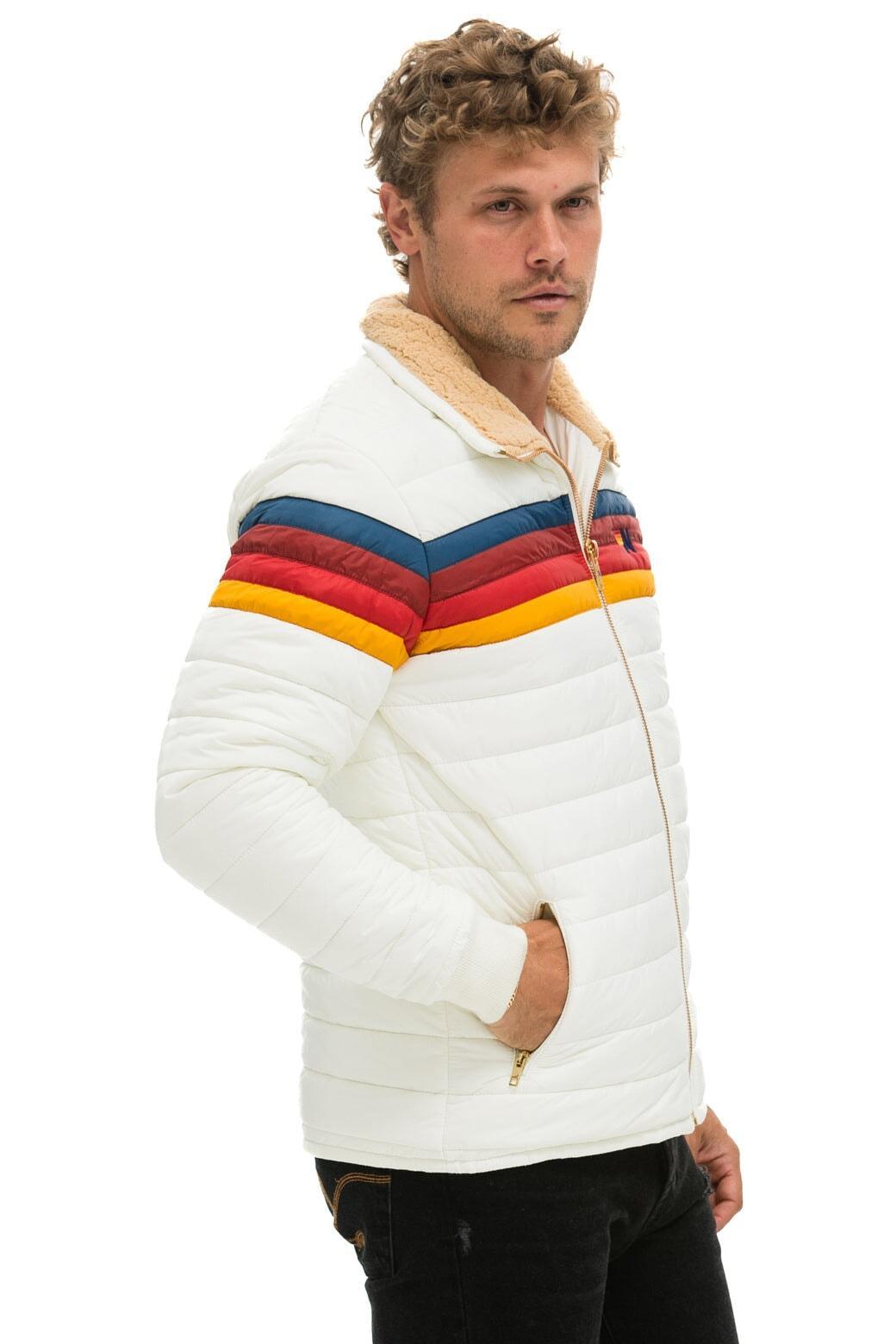 4 STRIPE JACKET -  WHITE Male Product Image