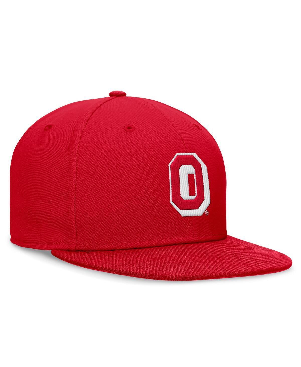 Nike Mens Scarlet Ohio State Buckeyes Legacy True Fitted Hat Product Image