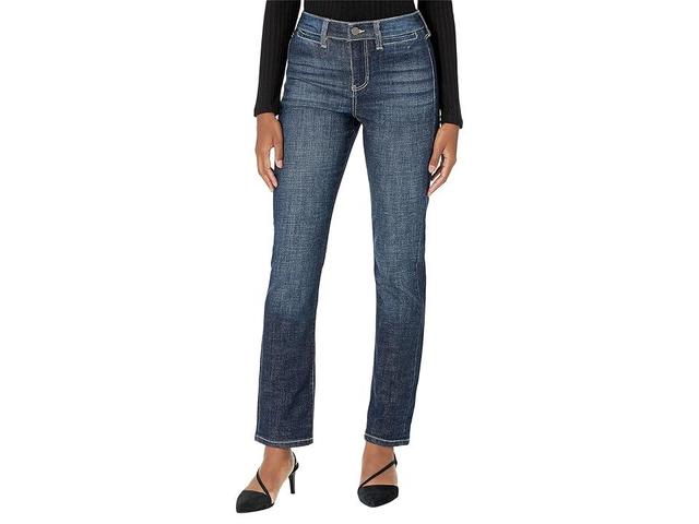 Liverpool Los Angeles Petite Size Kennedy High Rise Stretch Denim Straight Leg Jeans Product Image