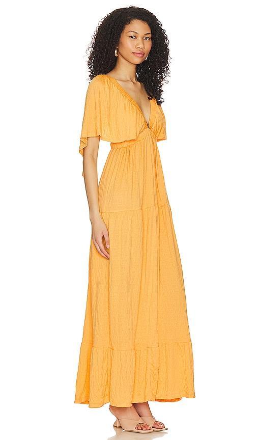 Free People free-est La La Tiered Flutter Sleeve Maxi Dress Product Image