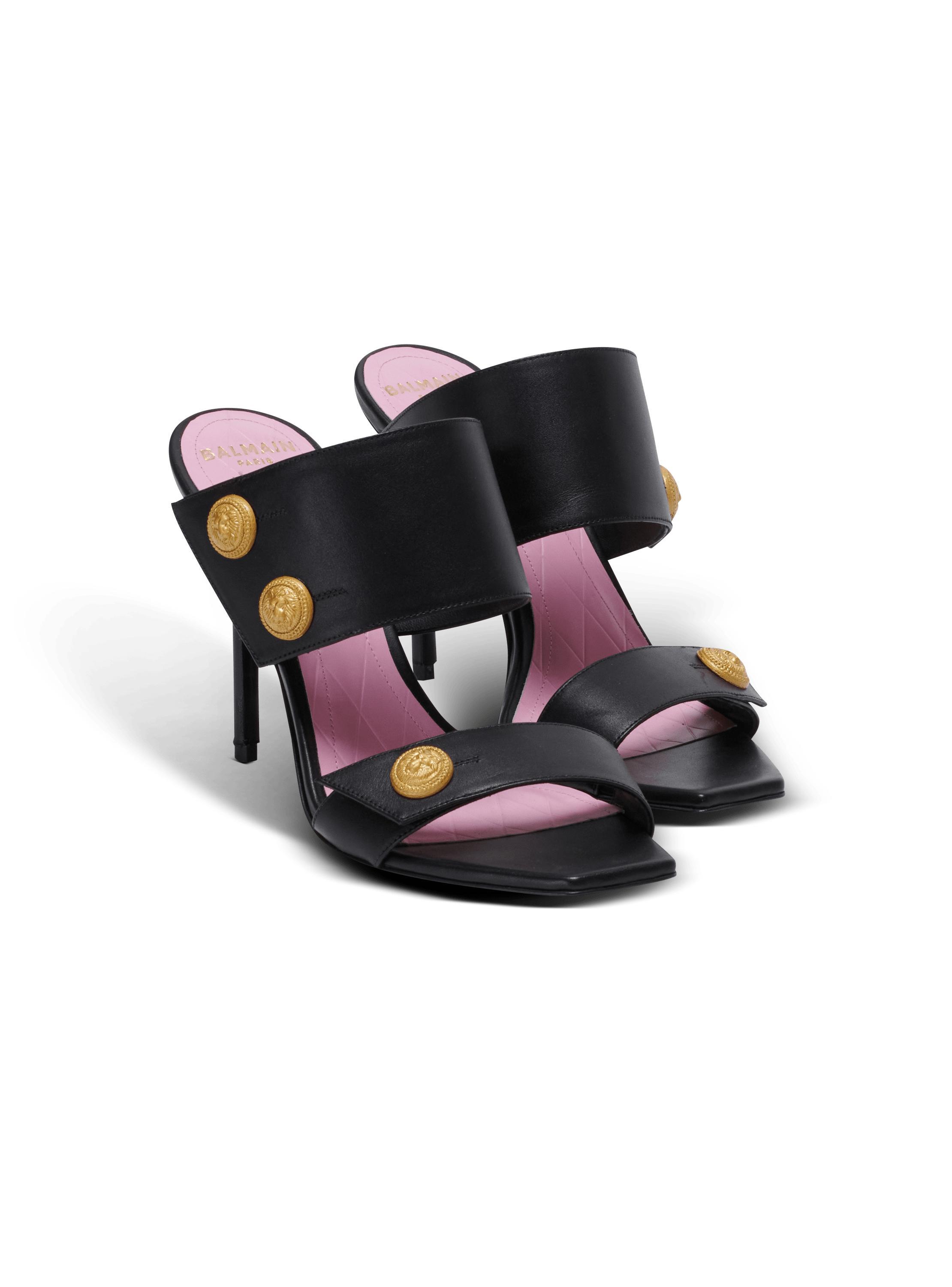 Heeled Eva mules in calfskin Product Image