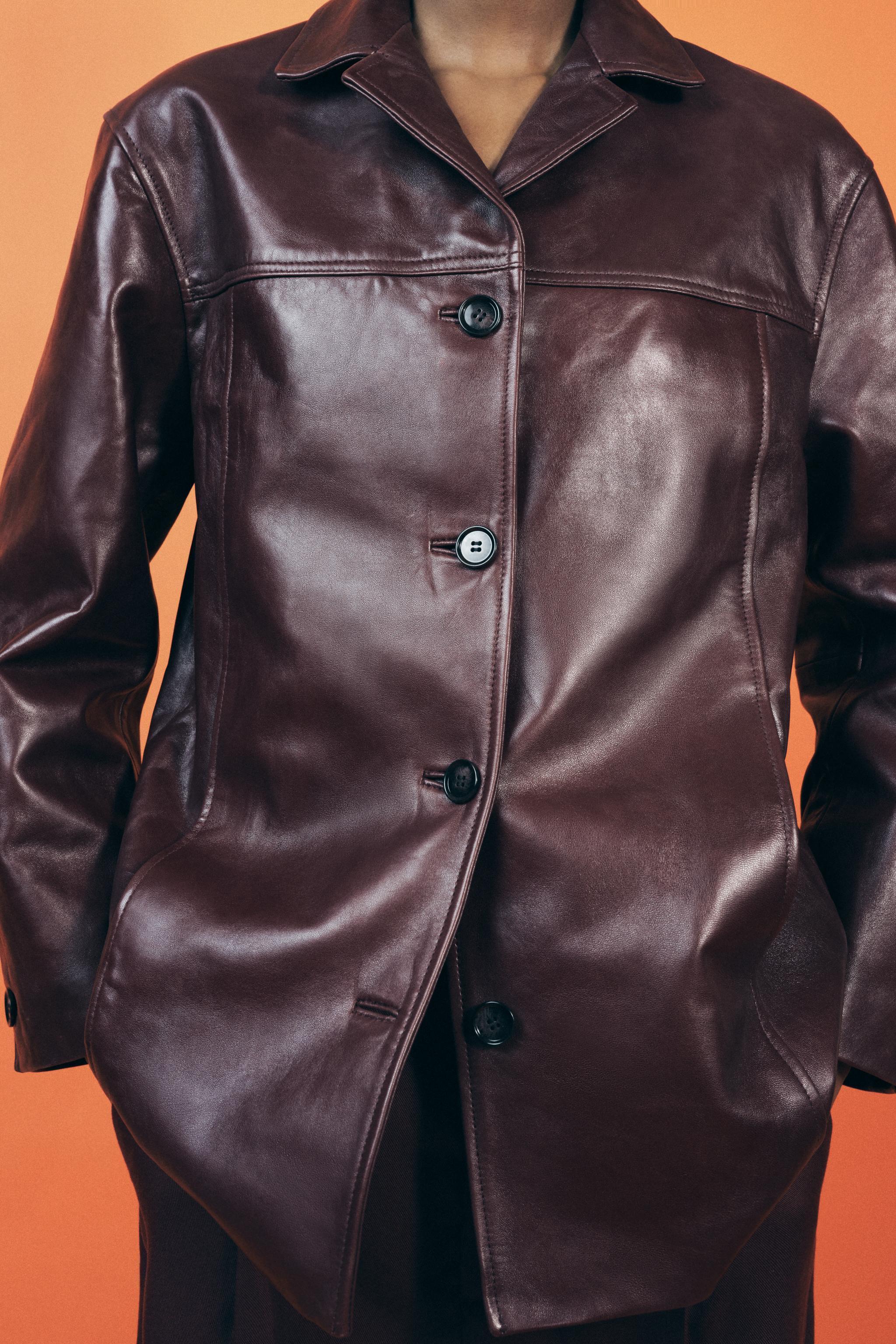 LEATHER JACKET ZW COLLECTION Product Image