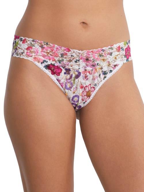 Hanky Panky Print Lace Original Rise Thong Product Image