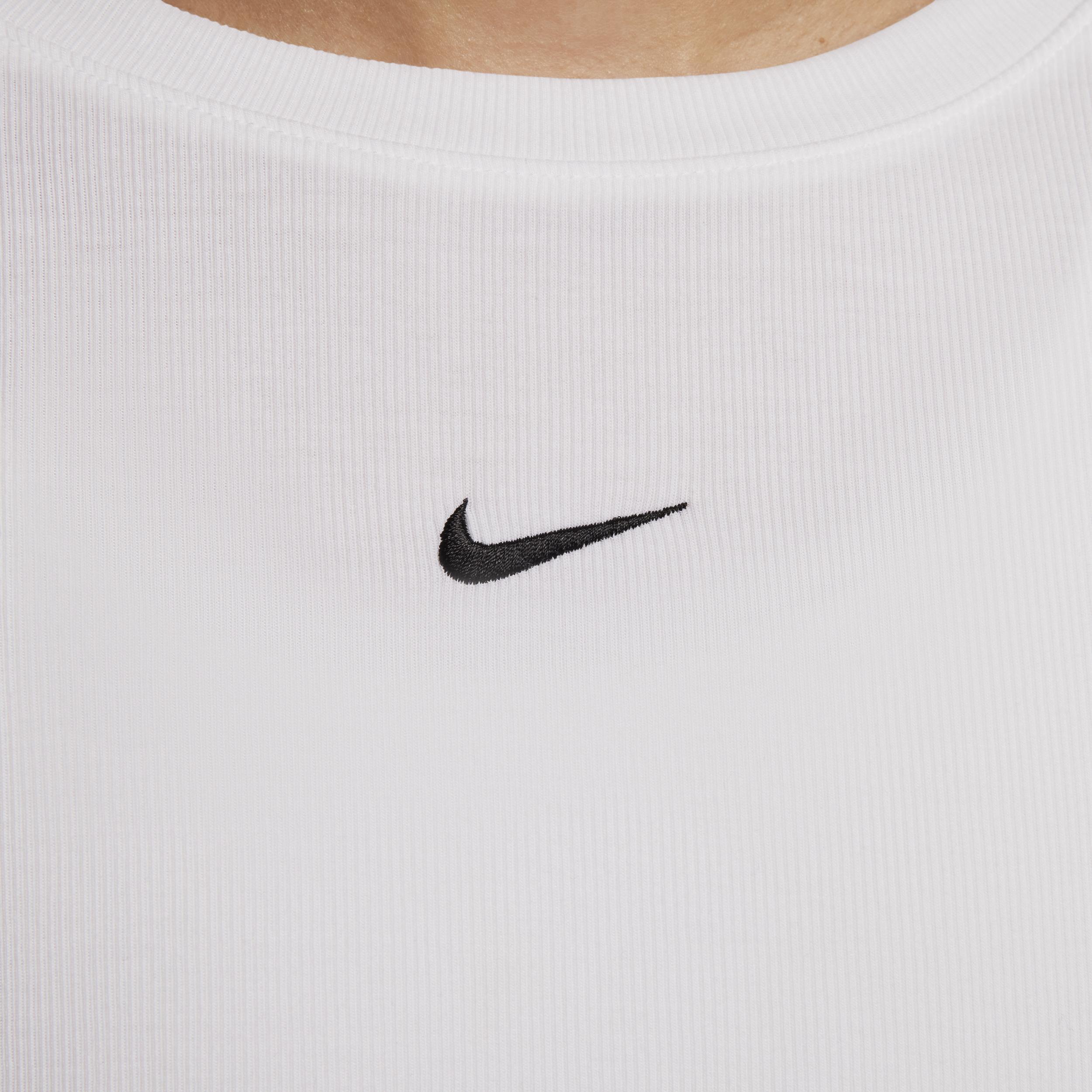 Women's Nike Sportswear Essential Ribbed Long-Sleeve Mod Crop Top Product Image