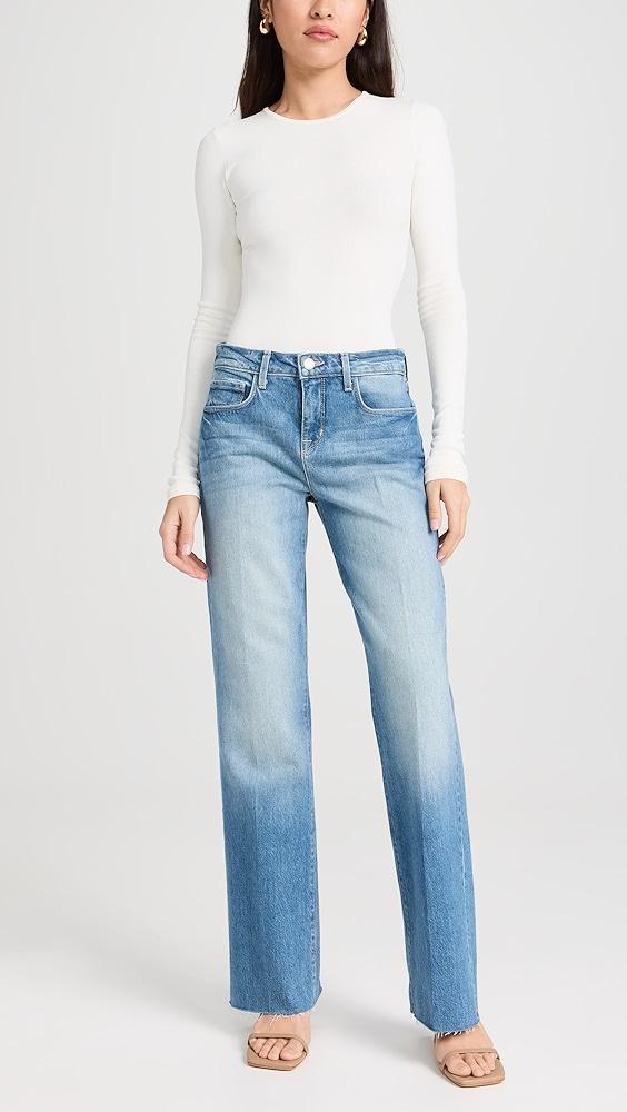 L'AGENCE Tiana Wide Leg Jeans | Shopbop Product Image