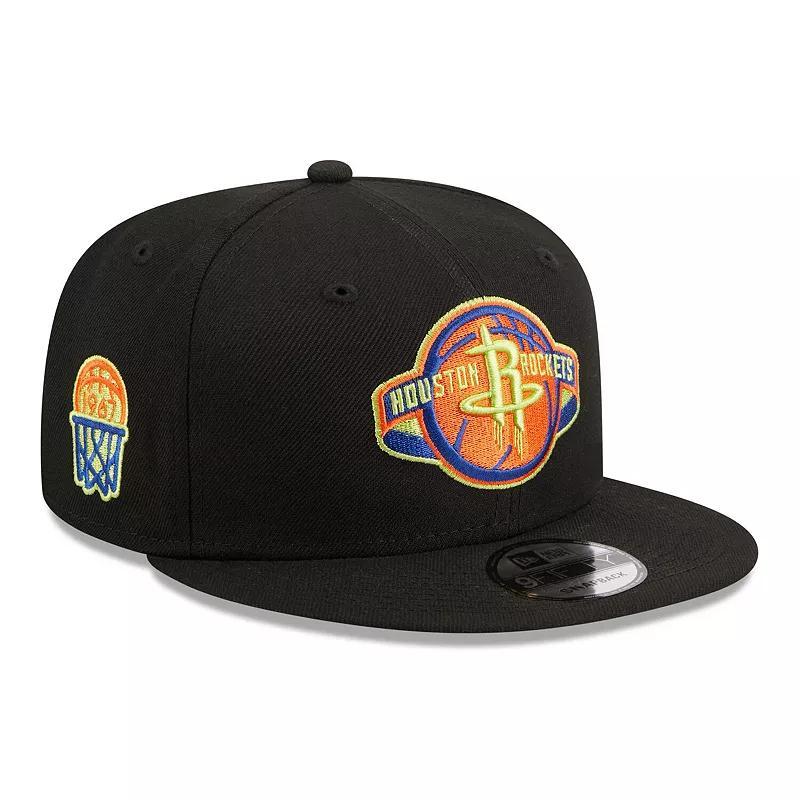 Mens New Era Houston Rockets Neon Pop 9FIFTY Snapback Hat Product Image