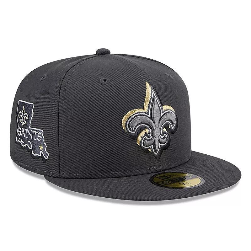 Mens New Era Graphite New Orleans Saints Official 2024 NFL Draft On Stage 59FIFTY Fitted Hat Product Image