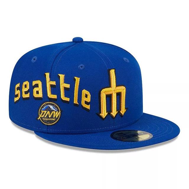 Mens New Era Royal Seattle Mariners City Connect Icon 59FIFTY Fitted Hat Product Image