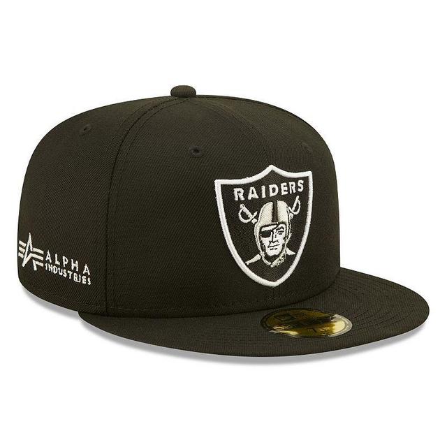 Mens New Era X Alpha Industries Black Las Vegas Raiders Alpha 59Fifty Fitted Hat Product Image