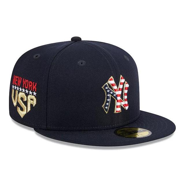 Mens New Era New York Yankees 2023 Fourth of July 59FIFTY Fitted Hat Blue Product Image