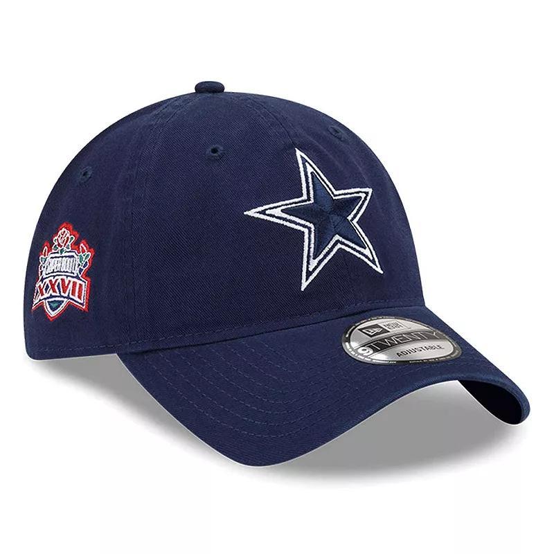 Mens New Era Dallas Cowboys Distinct 9TWENTY Adjustable Hat, Blue Product Image