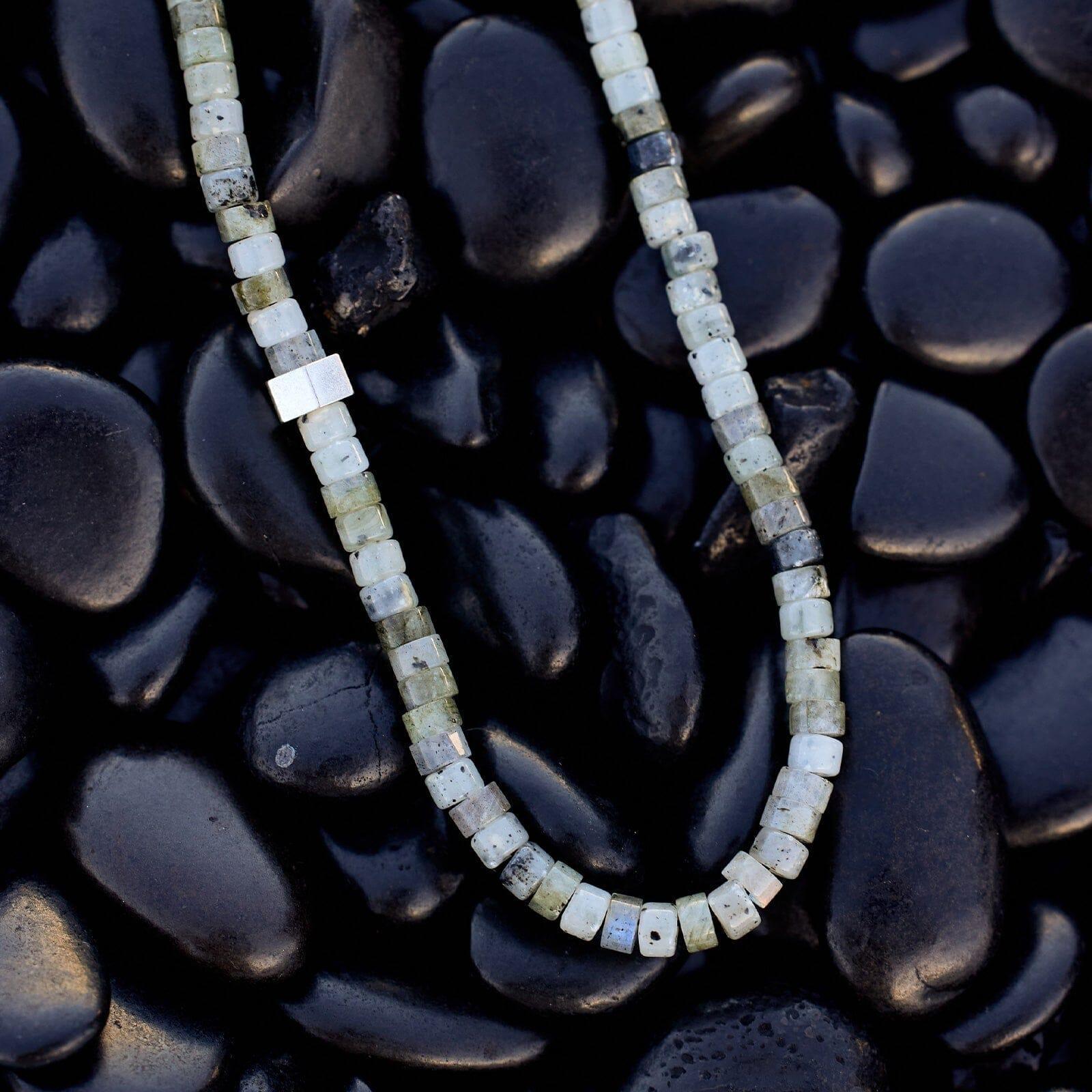 Men's Stone Bead Necklace Product Image