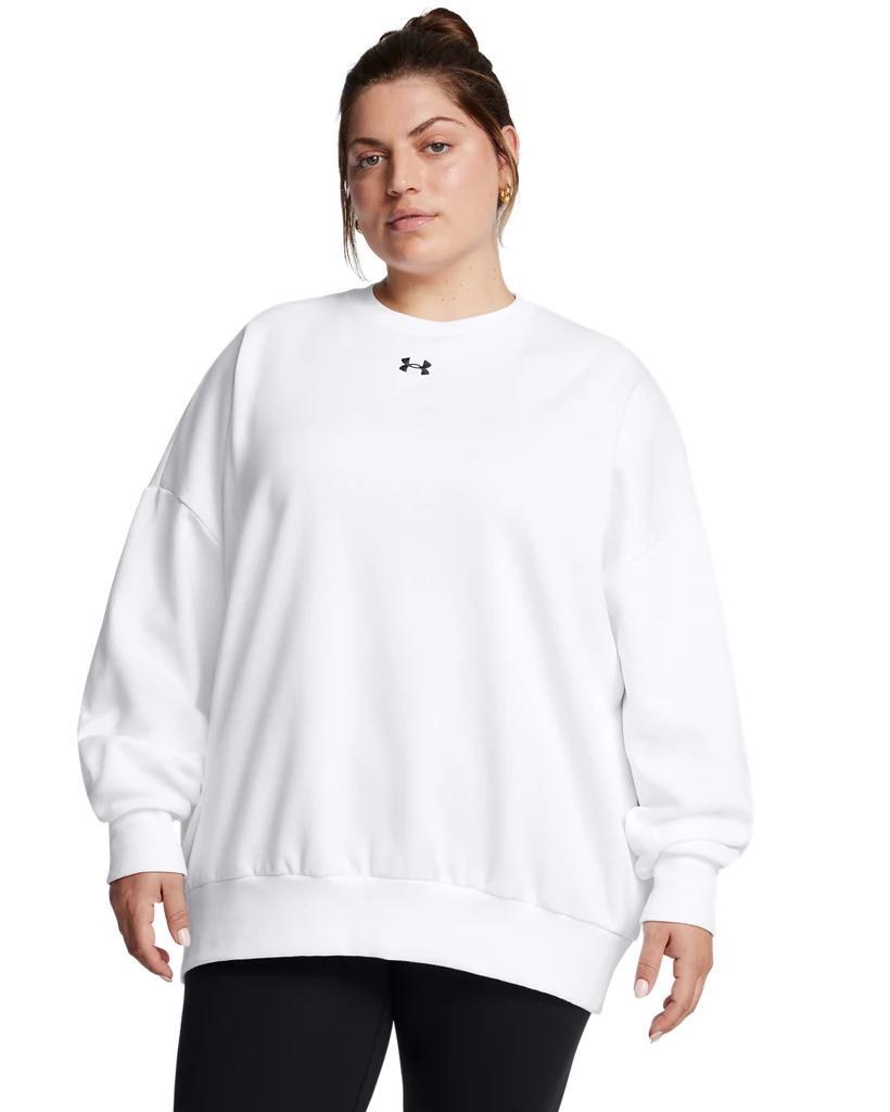 Plus Size Under Armour Rival Fleece Oversized Crew Sweatshirt, Womens Product Image