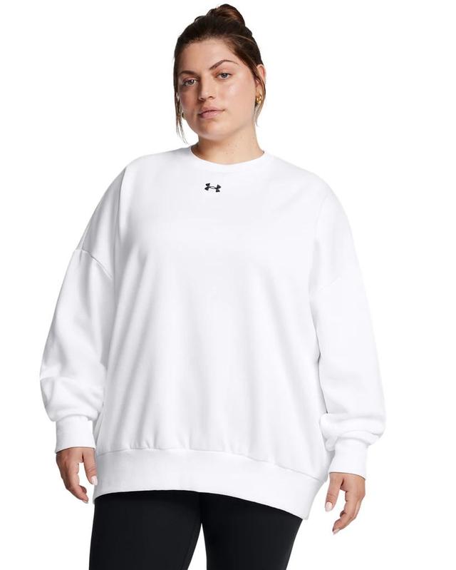 Womens UA Rival Fleece Oversized Crew Product Image