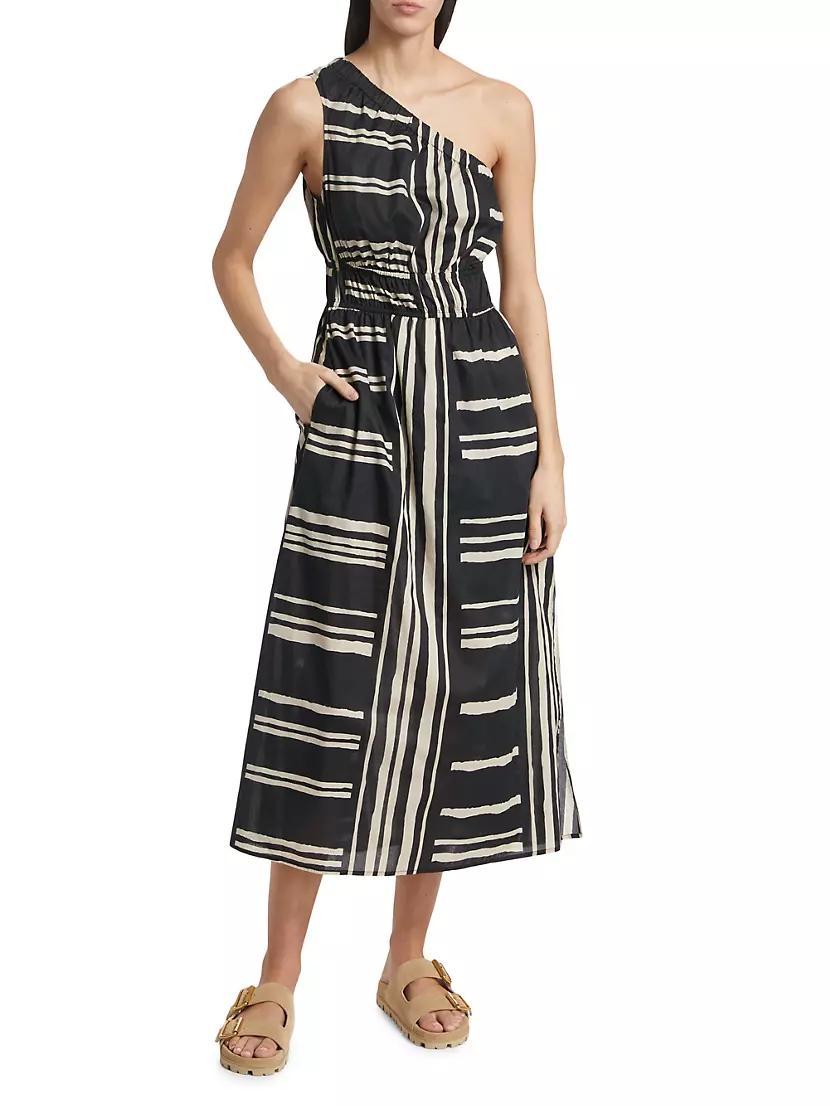 Selani Stripe Cotton Maxi Dress Product Image