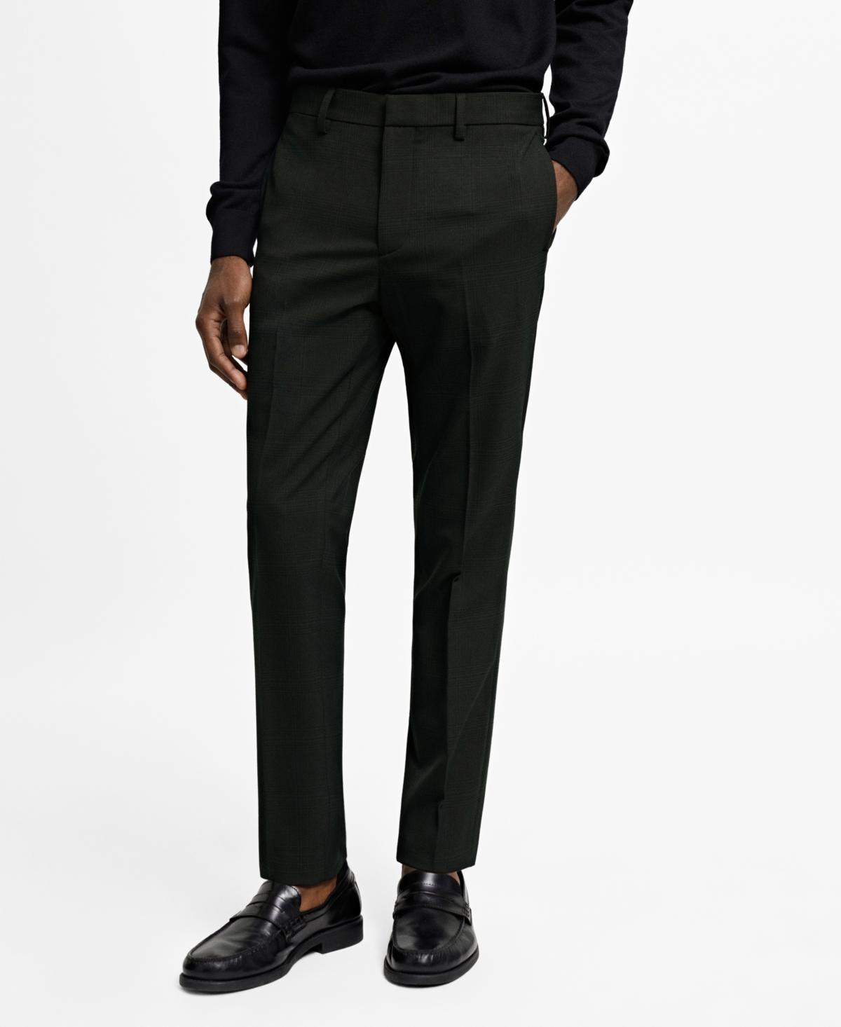 MANGO MAN - Stretch fabric super slim-fit suit pants greenMen Product Image