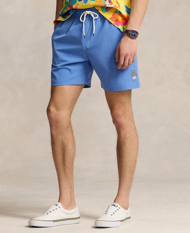 Mens Traveler Stretch Mesh Swim Trunks Product Image