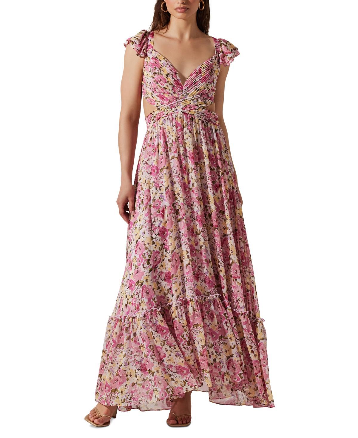 Astr the Label Womens Primrose Lace-Up-Back Maxi Dress Product Image