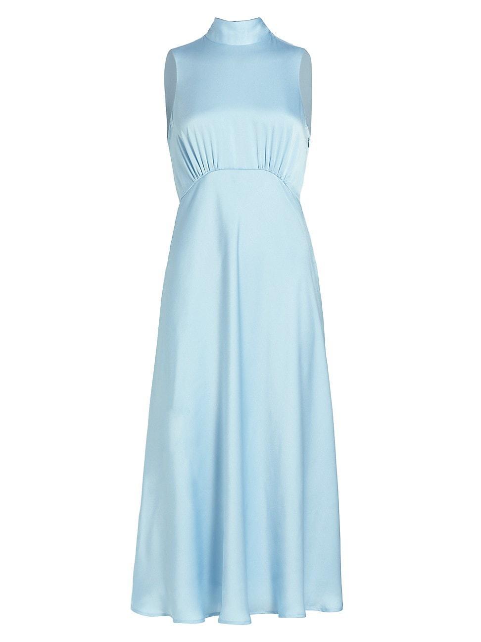 Womens The Whisk Me Away Satin Midi-Dress Product Image