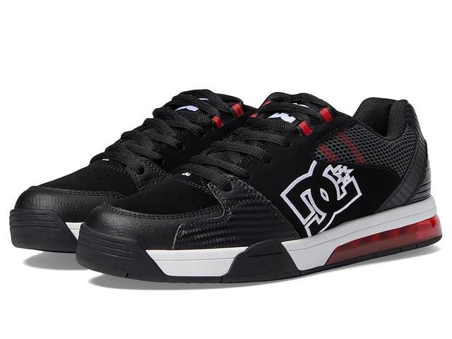 DC Versatile White/Athletic Red 1) Men's Skate Shoes Product Image