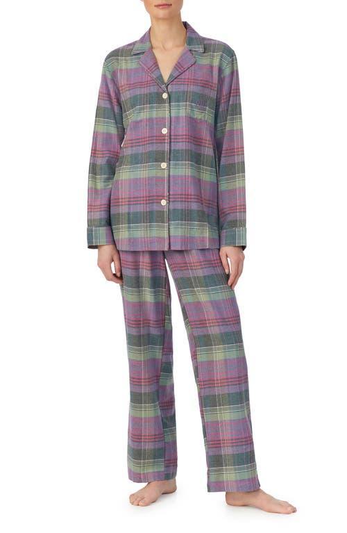 Lauren Ralph Lauren Long Sleeve Cotton Blend Pajamas Product Image