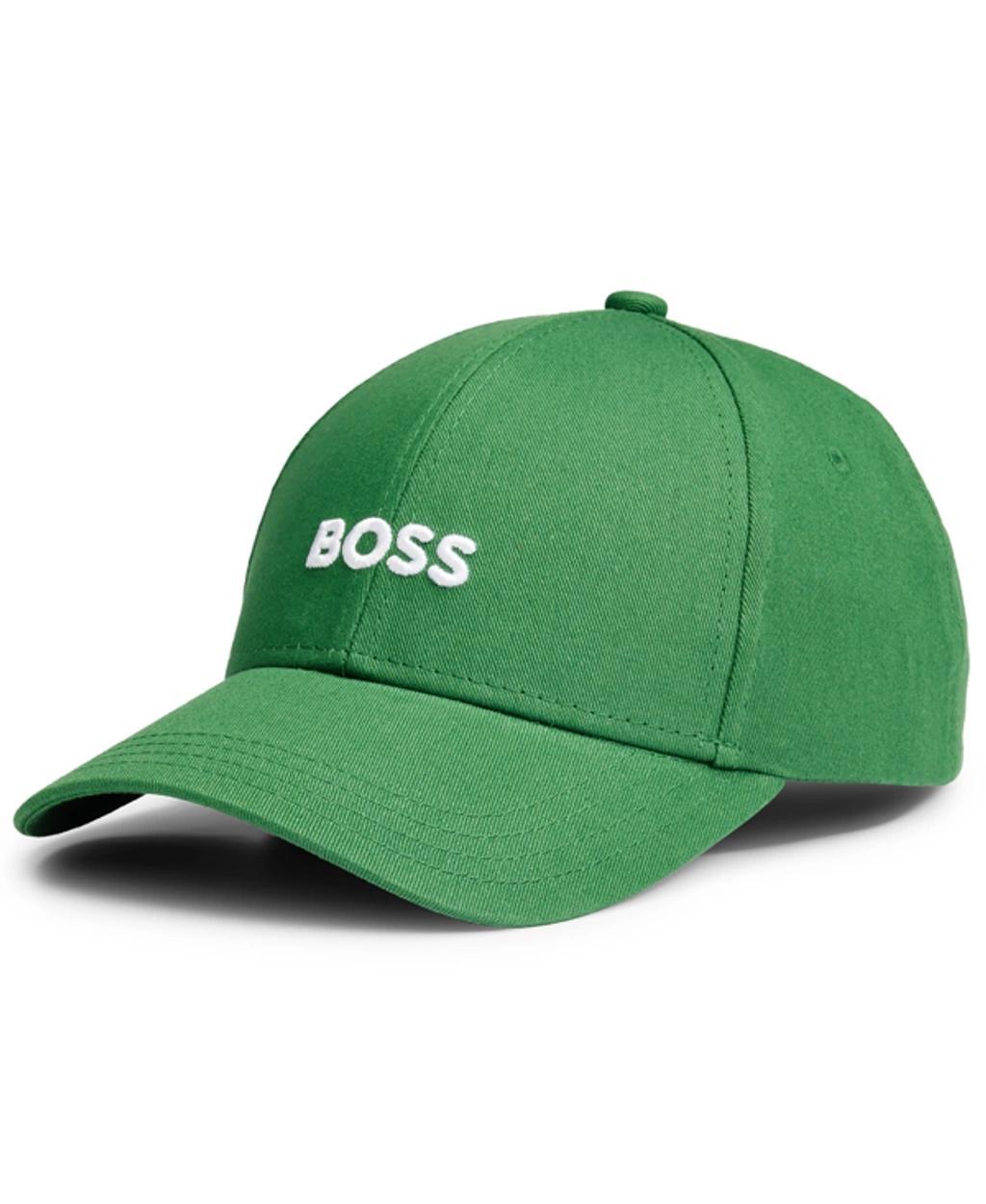 Boss By  Men's Embroidered Logo Cap In Open Green Product Image