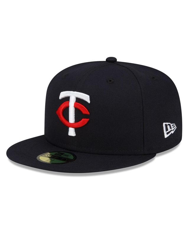 Mens New Era Navy Minnesota Twins 2023 Authentic Collection Home 59Fifty Fitted Hat Product Image