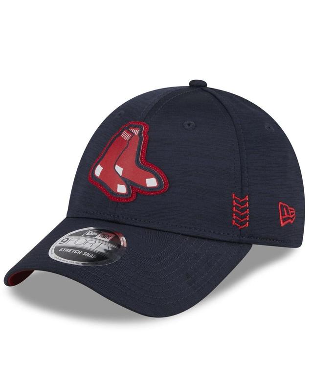 Mens New Era Navy Boston Red Sox 2024 Clubhouse 9FORTY Adjustable Hat Product Image