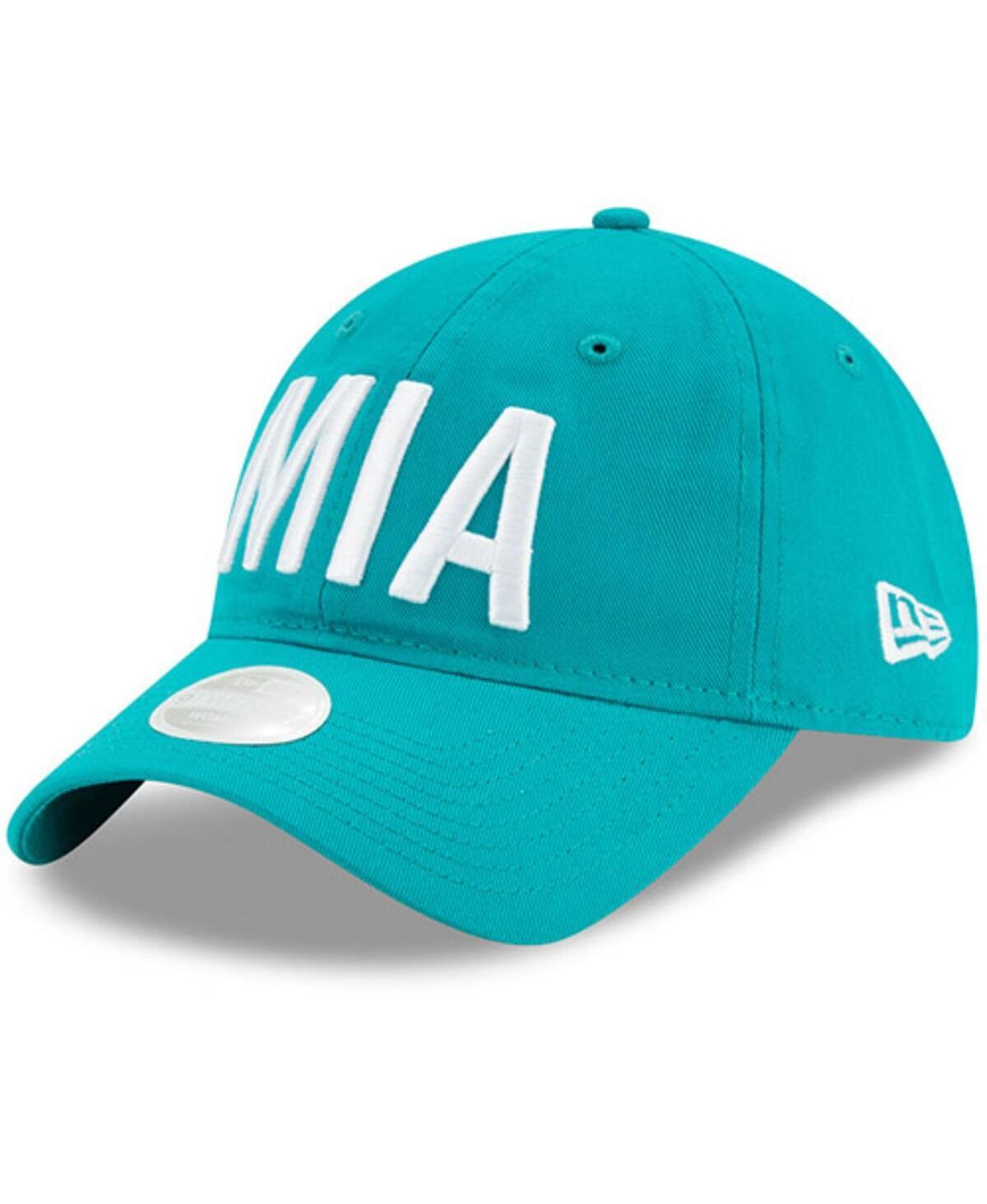 Womens New Era Aqua Miami Dolphins Hometown 9TWENTY Adjustable Hat, Turquoise A Product Image