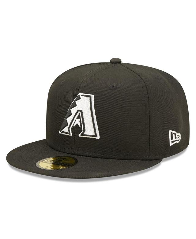 Mens New Era Black Arizona Diamondbacks Team Logo 59FIFTY Fitted Hat Product Image