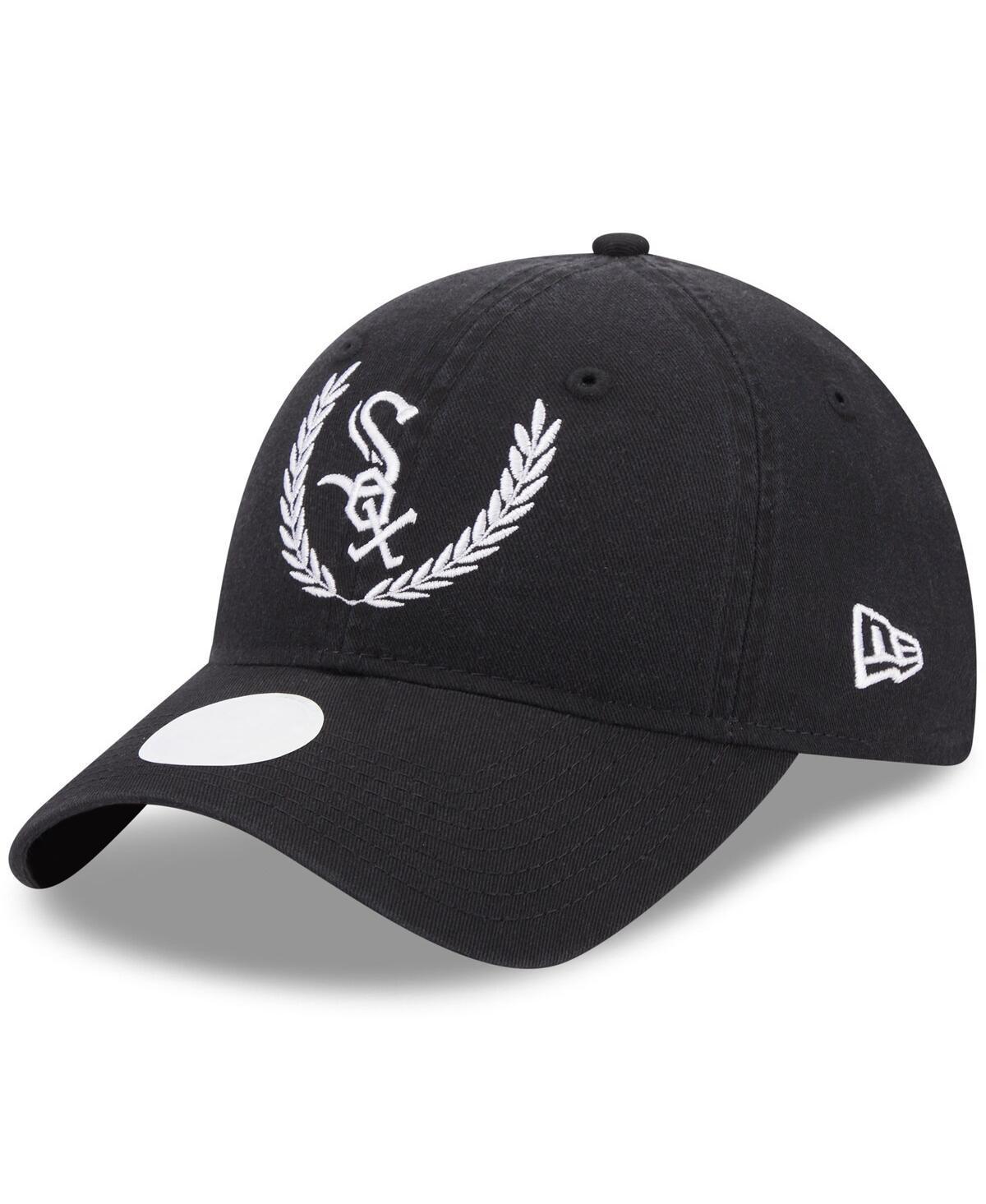 Womens New Era Black Chicago White Sox Leaves 9TWENTY Adjustable Hat Product Image