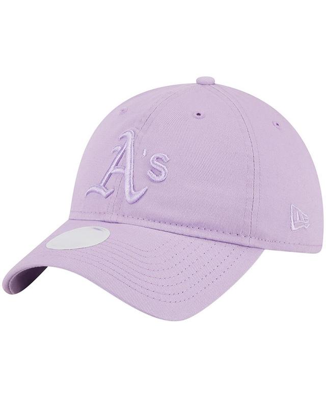 Womens New Era Lavender Oakland Athletics Tropic Core Classic 9TWENTY Adjustable Hat Product Image