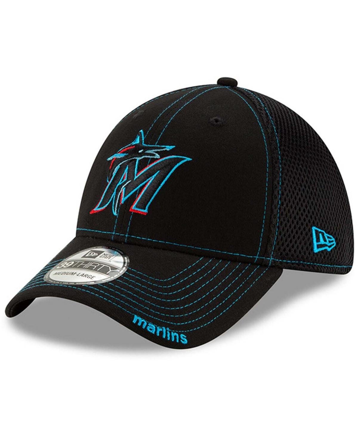 Mens Black Miami Marlins 2019 Neo 9THIRTY Flex Hat Product Image