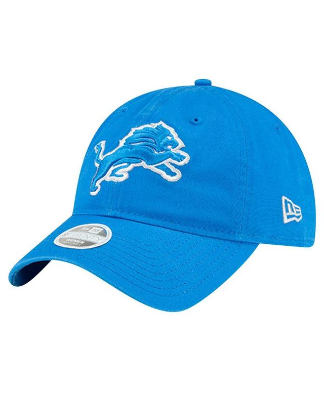 New Era Womens Blue Detroit Lions Core Classic 9TWENTY Adjustable Hat Product Image