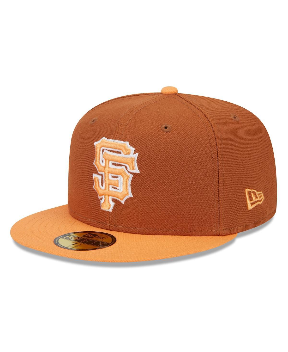 Mens New Era /Orange San Francisco Giants Spring Color Basic Two-Tone 59FIFTY Fitted Hat Product Image